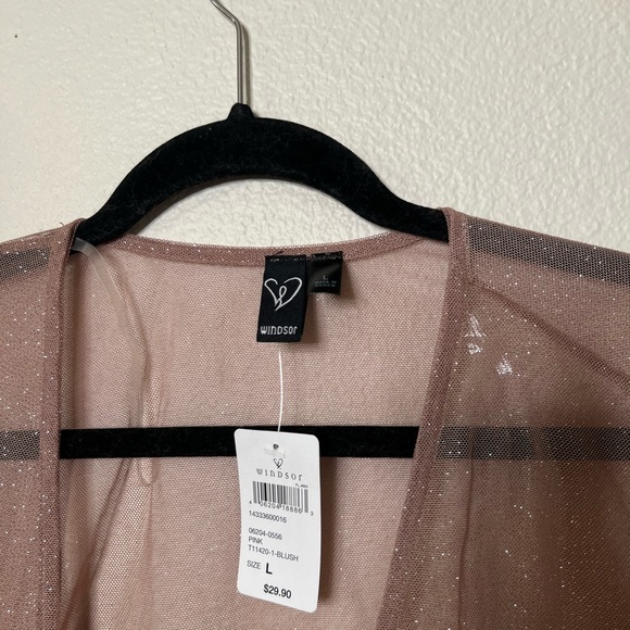 You Glow Girl Glitter Tie Front Cover Up - Picture 3 of 3